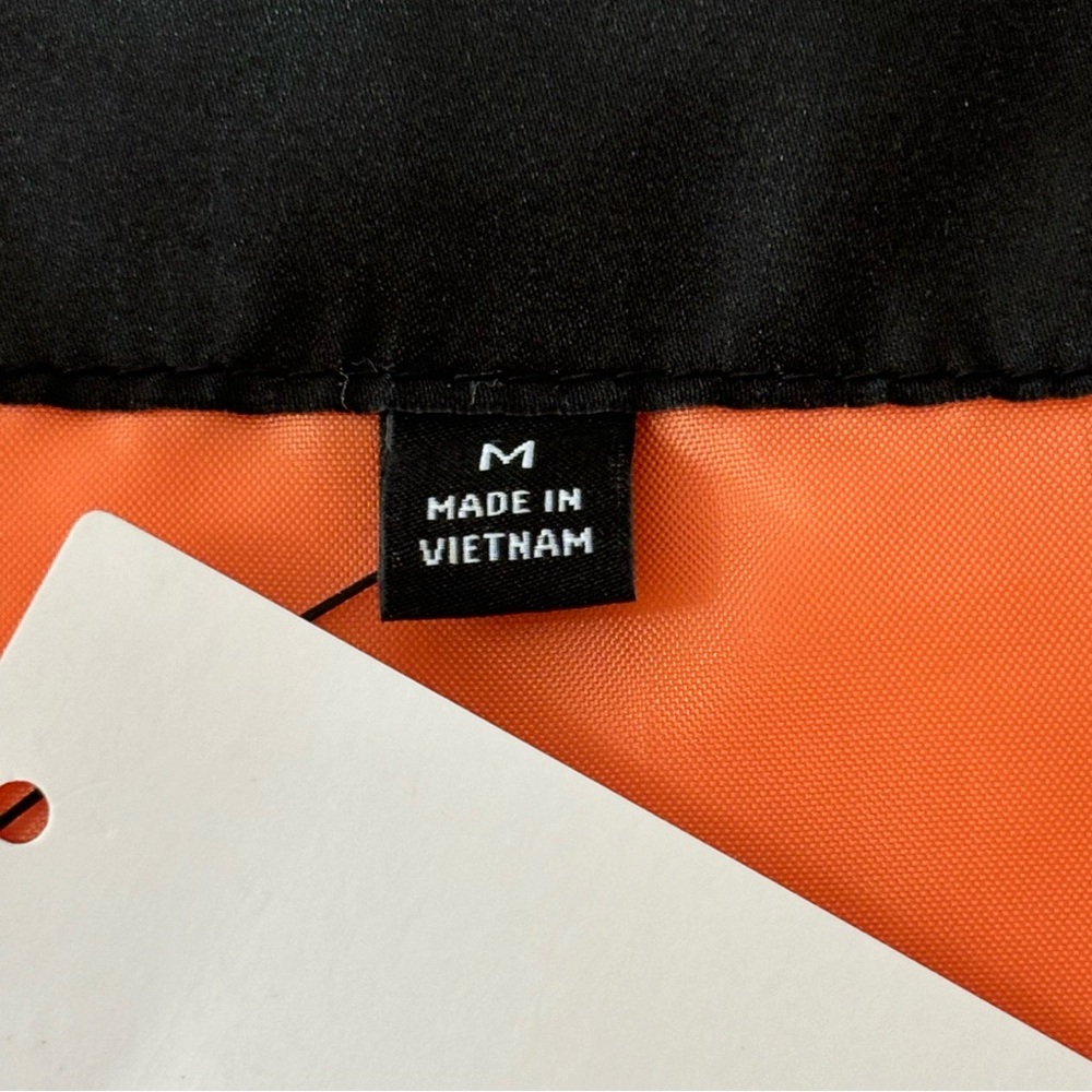 NWT Talbots Orange Down Quilted Vest Detachable Fur Collar M - Picture 9 of 12
